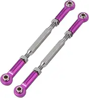Totority Aluminum Alloy Rc Pull Rods 6pcs 88mm Length for Rc Steering Linkage Turnbuckle Rods Strong 1/10 1/8 Scale Car Upgrade Parts