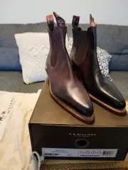 R.M Williams Millicent Leather SIZE AU 7D Burgundy/Burnished Boots RRP$649