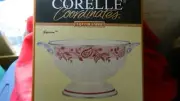 CORELLE COORDINATES GYPSUM PATTERN COLANDER NEW IN BOX FREE USA SHIP