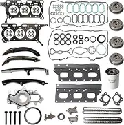 Timing Chain Kit & Head Gasket Set & VVT Gear, 3.5L V6 for Ford F150 Ecoboost 2017-2023, for Ford Expedition 2018-2024, for Lincoln Navigator 2018-2024, HL3Z-6268-A ML3Z-6256-A ML3Z-6C525-A