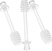 FIXOSHEE 3pcs Honey Stirrer Honey Mixing Rods Multi-Function Stirring Stick Portable Honey Stir Stick Kitchen Honey Dippers Honey Pot Sticks Honey Mixing Stick Fruits Jam Stick re-usable