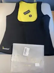 Junlan Weight Loss Shirt Waist Trainer Sauna Top Yoga Workout Vest NEW Size XL