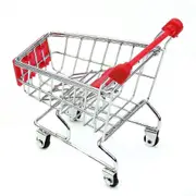 Mini Supermarket Handcart Shopping Utility Cart Mode Storage Basket Desk RD