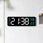 Desk Digital Alarm Clock Bedside Clock Adjustable Brightness for Home Office