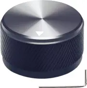 Black Aluminum Alloy Potentiometer Control Knob Volume Audio Electric Gu