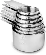 Yuzee Measuring Cups Stainless Steel 7 Piece Stackable Set