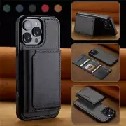 For iPhone 16e 16 15 14 13 12 Pro Max Plus Detachable MagSafe Wallet Case Cover