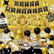 Labeol New Years Decorations 2025, 39 PCS Happy New Year Decorations Set with