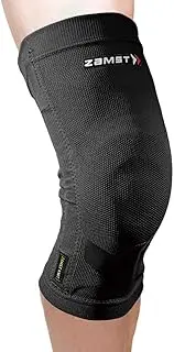 Zamst ZK-Motion Sports Knee Brace - Hybrid Knit Compression Knee Brace for Men and Women with Flexible Resin Stays for Knee Protection and Ligament Sprains of ACL, MCL, and LCL - Medium