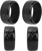 4PCS 26mm Rubber RC Drift Hard Tires - Upgrade Replacement for , HPI, , :10 RC Drifting Cars (Pattern Drift tire (03))