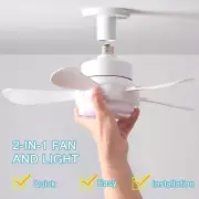 Socket Fan led Light with Remote, 16 inch Ceiling Fan with Lights