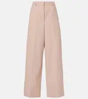 [Stella McCartney] Stella McCartney Low-rise wool wide-leg pants AU 4 pink