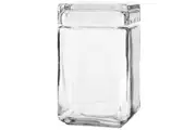 Anchor Hocking 1.4L Stackable Glass Jar Food Container Organiser w Lid Clear