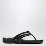[Coperni] Black leather flip-flop with logo 40 IT Black
