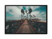 California Palm Trees Framed Print Fine Art Poster Print