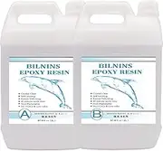 Epoxy Resin and Hardener Kit - 4L / 135oz Art Resin, Crystal Clear Resin Kit, Epoxy Casting and Coating for Jewelry DIY Art Crafts Tumblers River Tables, Easy Mix 1:1 Resin Epoxy (1:1=A(2L):B(2L))