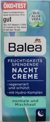 在飛比找Yahoo!奇摩拍賣優惠-德國 BALEA Nachtcreme 10% Aloe V