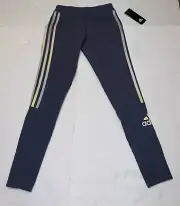 Adidas Girls Legging Tight Onix Size Large (14) Dark Grey