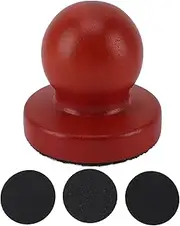 Dog Nail File Scratch Board, Round Wooden Dog Scratch Pad with 3 Replaceable Sandpapers, Professional Grooming Tool for Stress Unfettered Nail Trimming