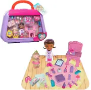 Doc McStuffins Just Play On The Go Lambie 20 Pieces Playset Doll Lambie Playmat
