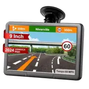 GPS Navigation for Car Truck Navigator - Navigation System 9 Inch Touchscreen,