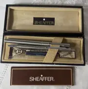 Vintage Sheaffer Pen Set Fountain Ballpoint Pen Japan Ink Cartridge New Unused