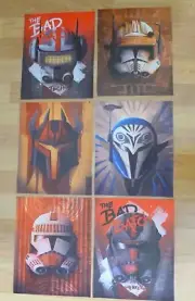 Star Wars Storm Troopers~ The Bad Batch ~ 6 Mini Canvas Posters 8H X 10W New