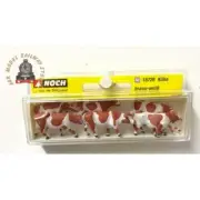 Noch 15726 Brown & White Cows (7) Figure Set - HO / OO Gauge