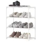 4-Tier Small Shoe Rack .Stackable Shelf Storage Organizer for Entryway Hallway