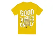 SpongeBob SquarePants Mens Good Vibes Only T-Shirt (Yellow) - UTTV6427