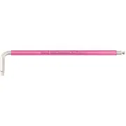 Wera 05022852001 Hex-Plus -key with Ball End, 1/8" x 123mm (Bright Pink)