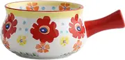 Soup Bowls with Handles Noodle Ramen Curry Bowl,Ceramic Bowl,26oz Large Onion Soup Bowl,Oven Bowl,Microwave & Dishwasher Safe.-C(Color:E)