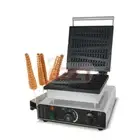 Electric Waffle Pancake Maker Waffle Stick Machine Pine Tree Mould Iron Cast Pan