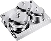HAPINARY Stylish Stainless Steel Nail Dappen Cups Manicure Set Decorative Manicure Cups Multi-function Dish