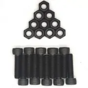 M8-1.25x30mm 12.9 Alloy Steel Socket Head Cap Screws Bolts with Hex Nuts Alle...