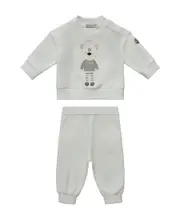 Fleece Tracksuit Set 912M white