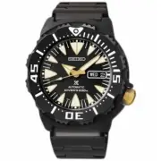 Seiko Monster SRP583K1 Prospex Automatic Divers Men Watch 200M Full Black New