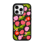 iPhone 16 Pro Impact Case Checkered Cherries