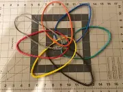 Continuous loops for gathered end hammock suspension. 7/64 Amsteel Blue dyneema