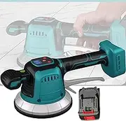 Tile Vibration Machine/tile Vibration Tool, 10 Gears Adjustable, Suction Cup Diameter: 145mm, Battery Powered, with A Level to Measure, for 30~210cm Ceramic Tiles,20V