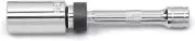 3/8" Drive 6 Pt. 5/8" X 6" Magnetic Swivel Spark Plug Socket - 80546