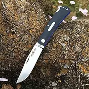 Watchman Brother1512 Blade Knife Mircarta Grips Lock Back Pocket Knife (Black G10)