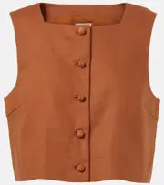[Posse] Posse Rio linen top UK 14 brown