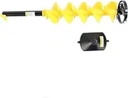 6 Inch Auger Drill Bit, Universal Extendable Garden Auger Drill Bit for Planting, Bulb Planter Tool, Garden Auger for 1/2in Drill Collet