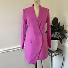UNIQUE 21 , Women Asymmetric Blazer Dress, pink, size 4, NWT