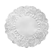 250 Pcs Paper Doilies 5.5 Inch Round Lace Decorative Placemats, Silver