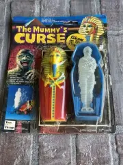 RARE Mummy's Curse Glow in Dark Playset by Toys N' Things Sarcophagus Mummy 1990