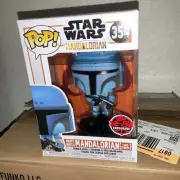 Funko Pop Mandalorian Two Stripes Bobblehead GameStop EB games Star Wars Figure