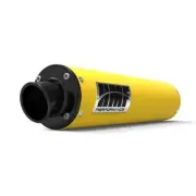 HMF Performance Yellow Slip-On Exhaust Black End Cap Can-Am DS450 2008 - 2015