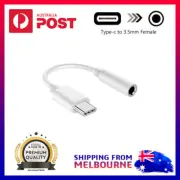 USB Type C to 3.5mm Headphone AUX Audio Stereo Cable Adapter White AU